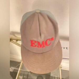 Vintage Y2K EMC2 Dad Hat Albert Einstein Faded Biege. Embroidered 2000s Nice